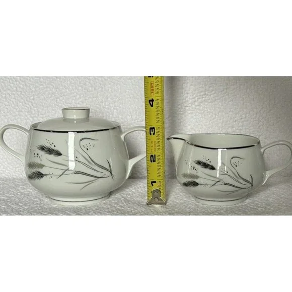 Rosenthal Selb-Plossburg Bavaria Germany Gravy Boat Creamer And Sugar c1953-1956